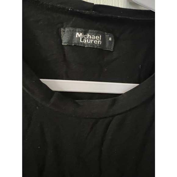 Women's Michael Lauren Black Sleeveless Dress w drawstrings front Size M NWT - Picture 5 of 10